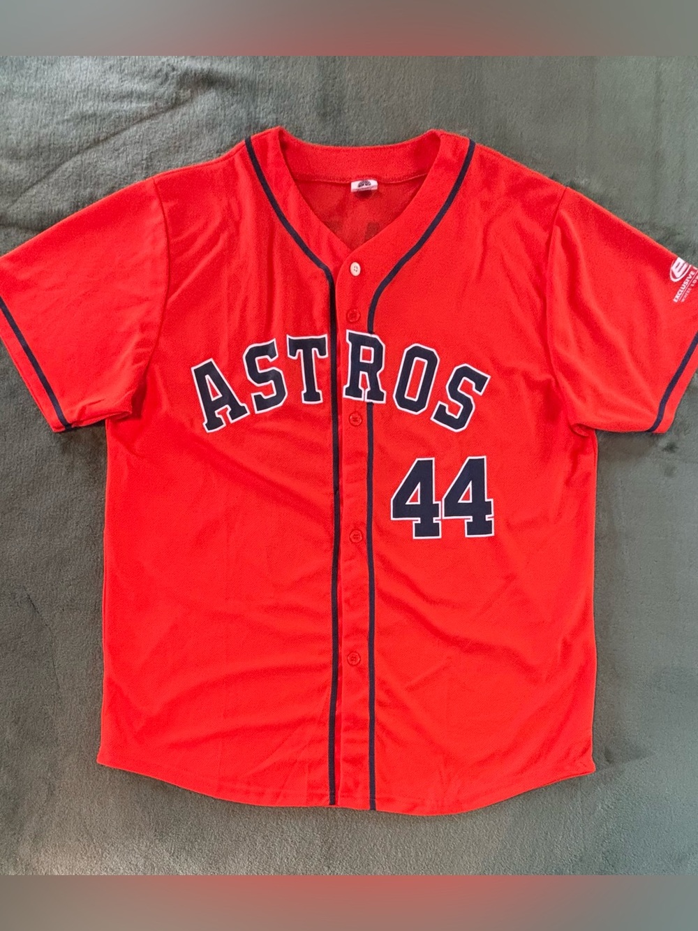 Astros Button-Up Promotional Jersey Top “Alvarez #44”, Size: XL (6569)